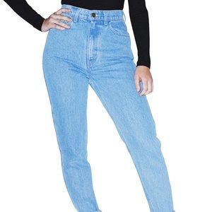 American Apparel High Waist Light Wash Jean